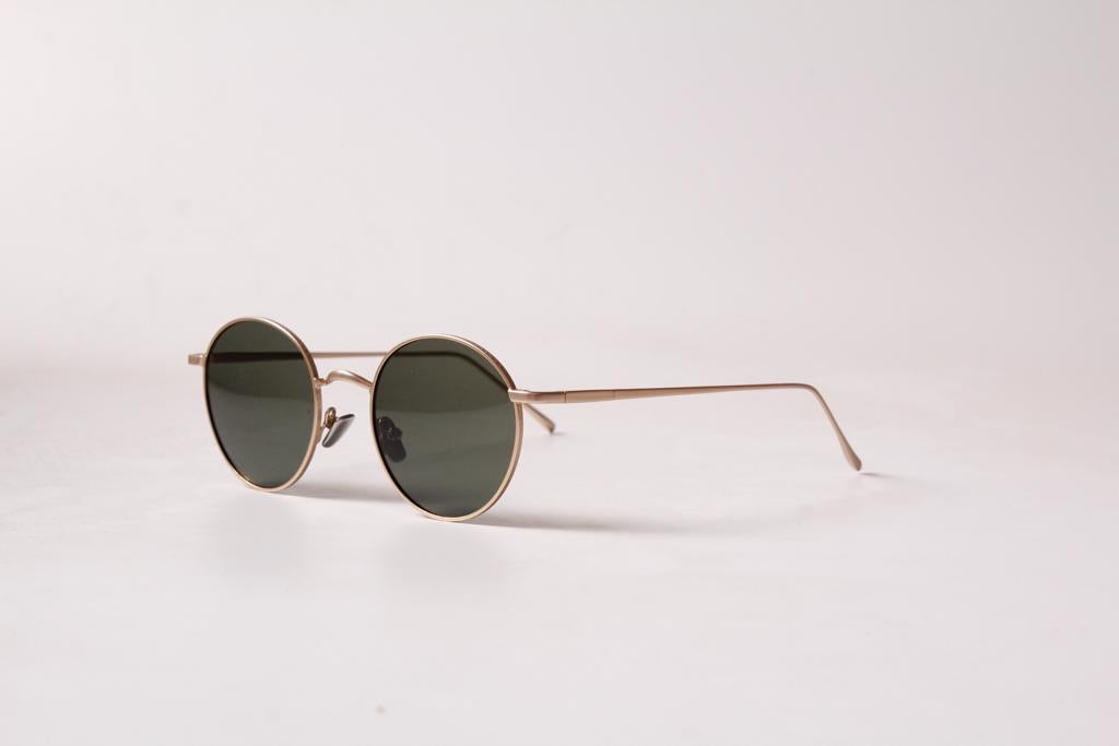 Lunettes rondes polarisées MADY en vert