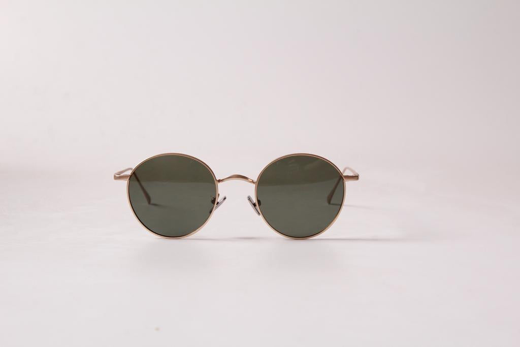 Lunettes rondes polarisées MADY en vert